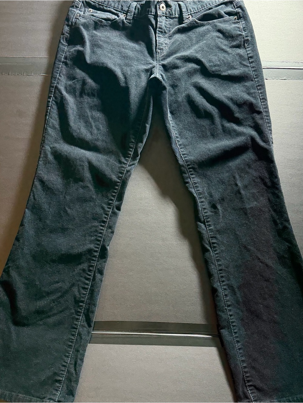 Ann Taylor LOFT Corduroy Pants Womens 8 Modern Boot Black Stretch Bootcut